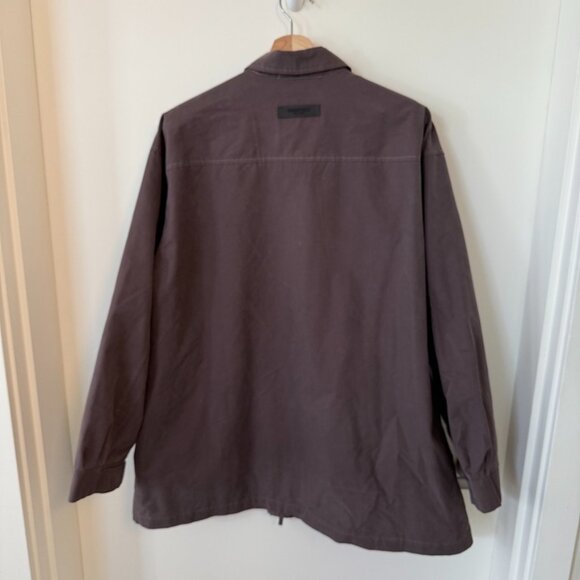 Fear Of God Essentials Full ZIp Oversized Jacket Purple Medium - Picture 5 of 6